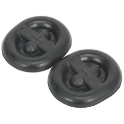 Sealey EX03 Exhaust Mounting Rubbers - L62 x D54 x H13.5 (Pack Of 2)