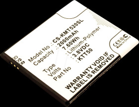 13293 Smartphone battery for Kazam devices, Li-Po, 2000 mAh