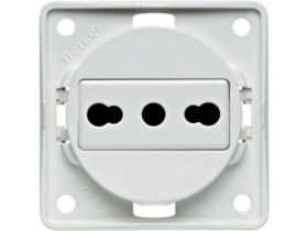 Integro Flow Gniazdo z uziemieniem "Włochy" biały 962512502 HAGER