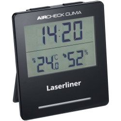 Laserliner 082.432A AirCheck Hygrometer Measures Temp &amp; Humidity Timer
