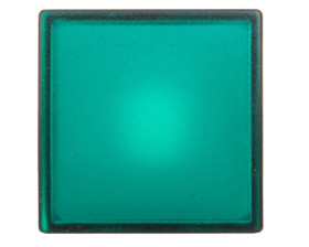 Główka lampki sygnalizacyjnej 30x30mm kwadratowa 22mm zielona ZB5CV033