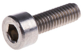 Śruba imbusowa M4 długość 12mm Nakrętka, gniazdo sześciokątne Stal nierdzewna RS PRO