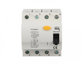 Wyłącznik różnicowoprądowy 4P 63A 0,03A typ AC KRD6-4/63/30 VDE 23185