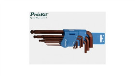 Klucze Imbusowe Trzpieniowe Długie Z Kulką Czernione Zestaw 9Szt 1,5-10 Mm...