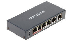 Switch Poe Ds-3E1106hp-Ei 4-Portowy Hikvision