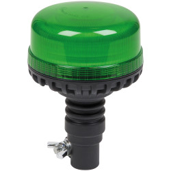 Sealey WB955LEDG Warning Beacon SMD LED 12/24V Flexible Spigot Fixing - Green