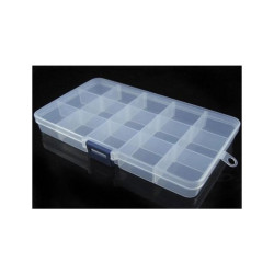 ORGANIZER POJEMNIK 15 PRZEGRÓDEK OR2 ZAMYKANY NA ELEMENTY