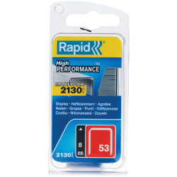 Rapid 5000742 53/8B 8mm Galvanised Staples (Pack 2000)