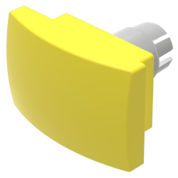 Nakładka na przycisk, Żółty, Zatyczka grzybkowa, 35 x 23