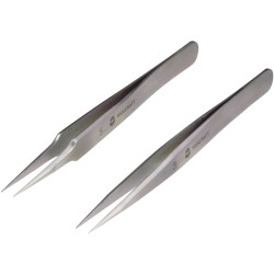 Toolcraft TO-5861034 Stainless Steel Tweezer Set 120mm Set Of 2
