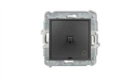 Mini Przycisk /Dzwonek/ W Stylu Amerykańskim Grafitowy 11Mwpus-4