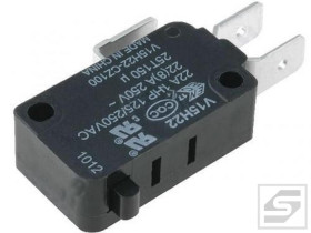 Mikroprzełącznik SR0-00P HIGHLY bez dźwigni;do druku;6A/250VAC;IP67;