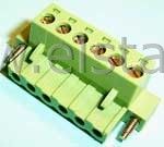 Listwa montaż. kątowa 6-zacisk. żeńska r = 5