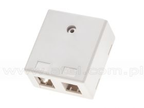 Puszka natynkowa, 2x keystone