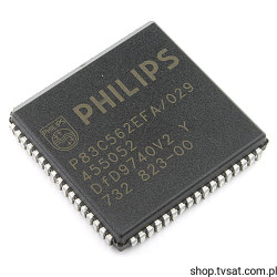 P83C562EFA-029 UPC 8Bit ADC UART SMD-PLCC68 PHILIPS