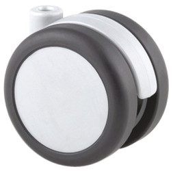 Koło samonastawne średnica kabla 75mm Otwór nieprzelotowy Tente 50kg wysokość całkowita 77mm