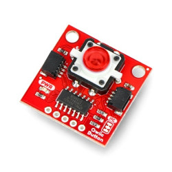 Qwiic Button Red LED - moduł z przyciskiem - czerwony LED - SparkFun BOB-15932