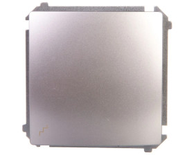 Simon Basic Łącznik schodowy 16AX 250V zaciski śrubowe srebrny mat BMW6A.01/43