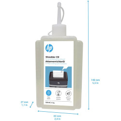 HP 9131 Shredder oil 120 ml Clear For smooth and efficient shredding