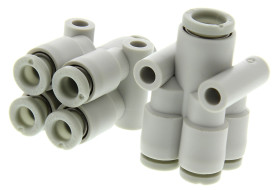 Złączka pneumatyczna Wciskane 4 mm Wciskane 4 mm SMC Adapter rozgałęźny podwójny do rur