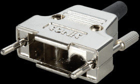 165X17319XE D-sub cap for 15-pin D-sub, metal, straight