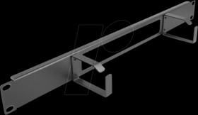 66655 19" Cable Management Routing Panel opening 2 hooks 1U black