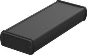 Aluminum enclosure, (L x W x H) 200 x 82 x 32 mm, black, IP65, 84080200.MT2