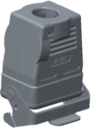 Housing, size HB6, die-cast aluminum, PG21, straight, clip locking, IP65, T1770063121-000