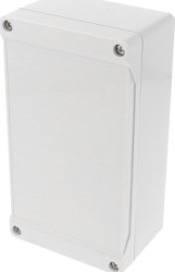 ABS enclosure, (L x W x H) 160 x 89 x 61 mm, light gray (RAL 7035), IP66, 1555JGY