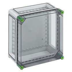 Obudowa Poliwęglan szerokość zew. 320 mm długość zew. 320 mm wys. zew. 179 mm Spelsberg IP65 Szary