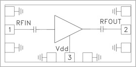 Low Noise Amplifier Chip, 24 - 32 GHz