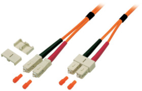 Duplex-jumper, SC to SC, 30 m, OM2, multimode 50/125 µm, O6413.30
