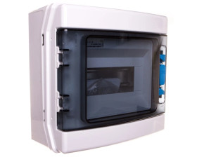 Rozdzielnica modułowa 1x8 natynkowa odporność UV IP65 IKA-1/8-ST-UV 174189