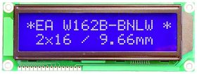 Wyświetlacz 7 segmentowy EAW162B-BNLW DISPLAY VISIONS EAW162B-BNLW niebiesko-biały