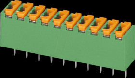 1891140 PCB terminal block, 10-pole, RM: 3.5 mm, 0.12 - 0.5 mm²