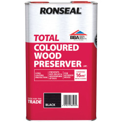 Ronseal 38593 Trade Total Wood Preserver Black 5 litre