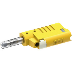 Electro PJP 1089-CD1-J Jack Plug Straight 4mm Yellow 1pc For 2.5mm&#xB2; Cable