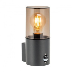 SALVIA oprawa ogrodowa z czujnikiem PIR, E27, max. 15W, IP54, szara,AD-OP-6573GE27PPR