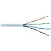 Przewód kat.5E U/UTP drut, wewnętrzny, szary, PVC 4x2x24AWG