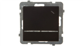 Sonata Łącznik Schodowy Z Podświetleniem Czarny Metalik Łp-3Rs/M/33