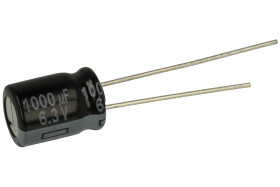 Kondensator; niskoimpedancyjny; elektrolityczny; EEUFR0J102; 1000uF; 6,3V; FR-A; fi 8x11mm; 3,5mm; przewlekany (THT); luzem; Pan
