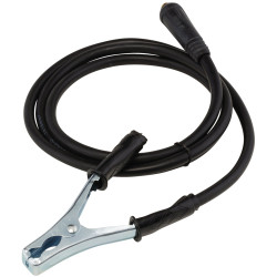 Draper 20930 MMA Welding Earth Lead &amp; Clamp - 10/25 Dinse-type Plug 1.8m 200A