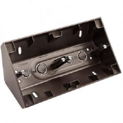 Puszka natynkowa narożna SIMON 54 podwójna antracyt 87x153x58mm Kontakt Simon DPNR2/48