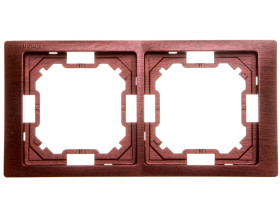 Simon Basic Neos Ramka podwójna mahoniowy BMRC2/050