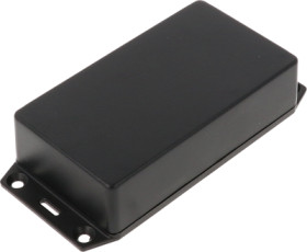 ABS enclosure, (L x W x H) 112 x 64 x 28 mm, black (RAL 9005), IP54, 1591XXBSFLBK