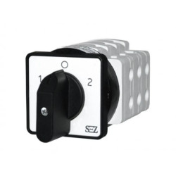 Łącznik krzywkowy 1-0-2 przełącznik zasilania (do agregatu generatora) 3-fazowy 40A z dźwignią oraz szyldem S40 JD 2203 C6