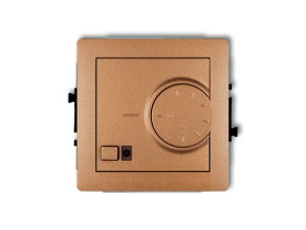 DECO Regulator temperatury z czujnikiem podpodłogowym złoty metalik 8DRT-1 KARLIK