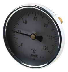 Termometr z zegarem 0 → +120 °C. Jumo Pomiar temperatury lokalnej typ: Zanurzeniowy Stopnie Celsjusza