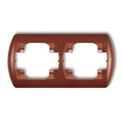 TREND Ramka pozioma podwójna brĄzowy metalik 9RH-2