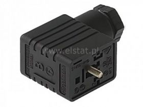 GMN 209 NJ złącze na przewód, styki 2+PE, czarne